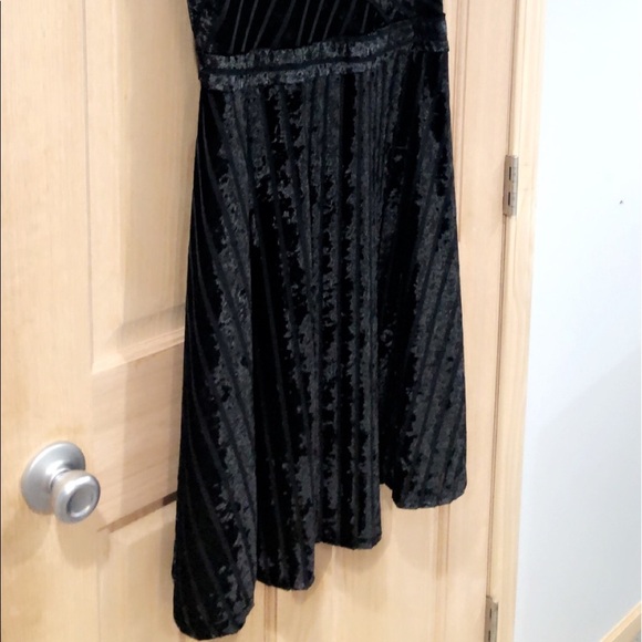Women’s Black Velvet Party Cocktail Dress Plus Size 1X NY COLLECTION NEW - Picture 7 of 8